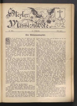 10. Heft. 41. Jahrgang. Juli 1914