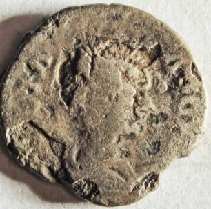 Römische Münze, Nominal Denar, Prägeherr Septimius Severus für Julia Domna, Prägeort Rom, Original