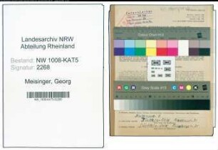 Entnazifizierung Georg Meisinger , geb. 21.04.1903 (Kaufmann)