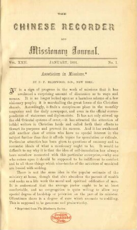 No. 1. January, 1891