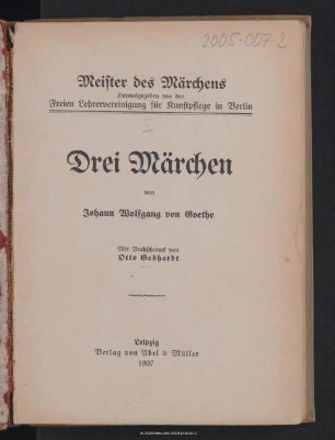 Drei Märchen