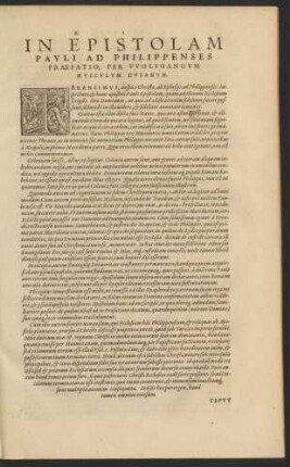 In Epistolam Pauli Ad Philippenses Praefatio ...