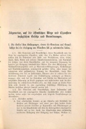 Das Wegerecht und die Wegeverwaltung in Preußen : Nebst Entwurf e. Wegeordnung, 2