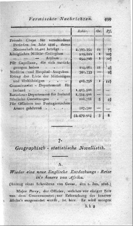Geographisch - statistische Novellistik