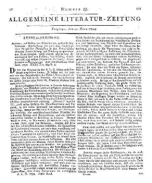 [Scherer, J. B.]: Unterhaltende und geheime Anekdoten vom russischen Hofe. Auszugsweise aus dem Franz. übers. Lübeck: Donatius 1793