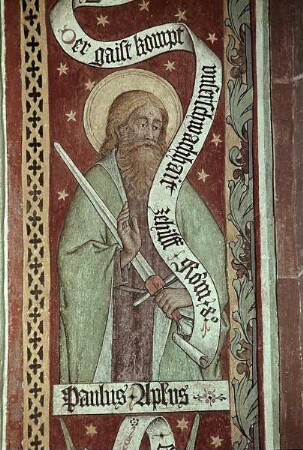 Credo-Apostel-Zyklus — Paulus, ein Engel und Johannes — Der Apostel Paulus