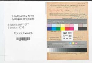 Entnazifizierung Heinrich Roehrs , geb. 05.05.1904 (Polizist)