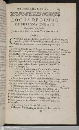 Locus Decimus, De Persona Christi