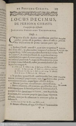 Locus Decimus, De Persona Christi