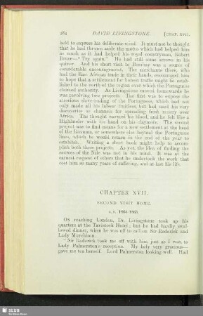 Chapter XVII. Second Visit Home : A. D. 1864 - 1865