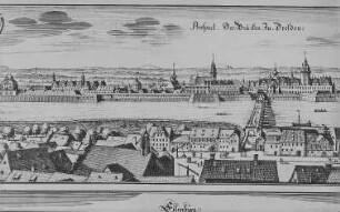 Ansicht von Dresden. 1650