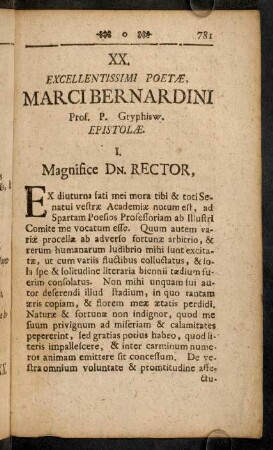 781-788, XX. Epistolae M. Bernardini