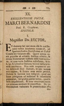 781-788, XX. Epistolae M. Bernardini