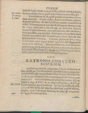 LXIV. Latronis Conversi Suspirium.
