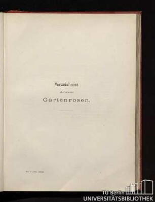 Verzeichniss aller bekannten Gartenrosen