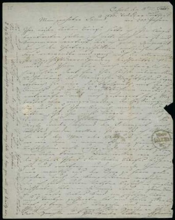 Brief von Louis Spohr an Edward Taylor