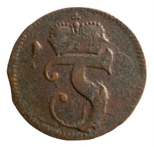 Münze, 1 1/2 Pfennig, 1737