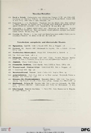 Miscellan-Medaillen (Nr. 606-609)