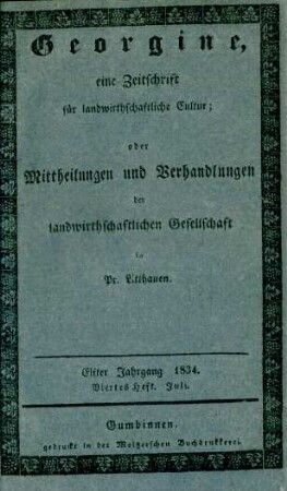 Elfter Jahrgang 1834. Viertes Heft. Juli.