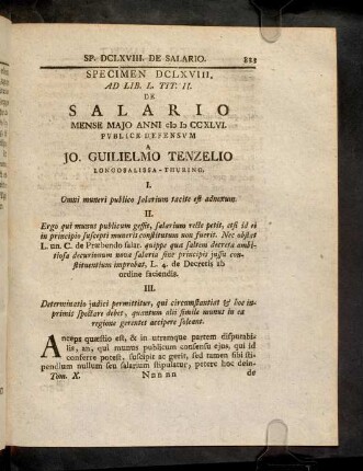833-847, Spec. 668. De Salario