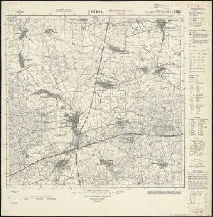 Meßtischblatt 2469 : Kirchhain, 1937 : Kirchhain. - Hrsg. 1904, Nachtr. 1924, gedr. [19]37. - 1:25000. - [Berlin]: Reichsamt für Landesaufnahme, 1937. - 1 Kt.