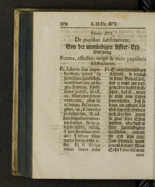 Titulus XVI. De pupillari substitutione.