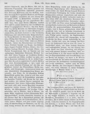 Otto, J. C. T.: De Epistola ad Diognetum S. Iustini philosophi et martyris nomen prae se ferente. Jena: Mauke 1845 (Beschluss von Nr. 118)