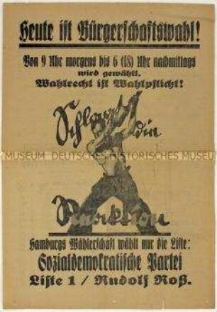 Illustrierter Sonderdruck der SPD zur Bürgerschaftswahl in Hamburg 1928