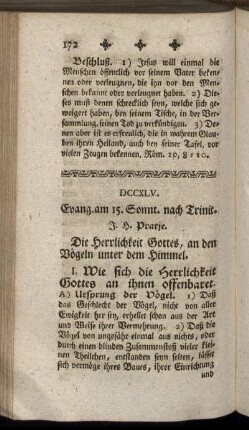 DCCXLV. Evang. am 15. Sonnt. nach Trinit.