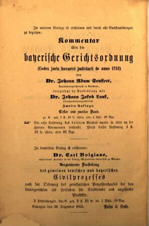 Die Gesetzgebung des Königreichs Bayern seit Maximilian II. : mit Erläuterungen. 2,2, Staats- und Verwaltungsrecht ; Bd. 2