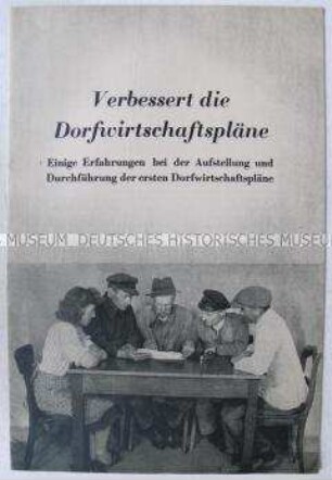 Illustrierte Schrift zur Agrarpropaganda der Nationalen Front