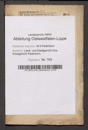 Erblasser: Sieke, Catharina, geb. Sprenger: