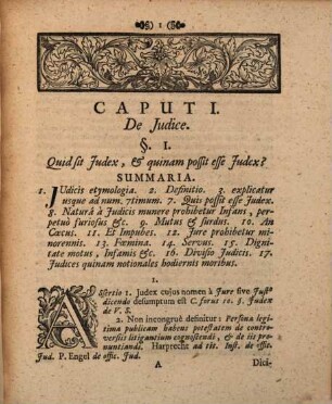 Disp. inaug. ... de iudice de eius officio