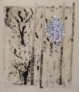 Landschaft mit Sonne und Baum