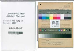 Entnazifizierung Rudolf Schinn , geb. 22.03.1911 (Ingenieur)