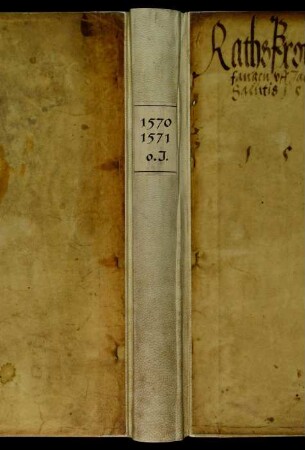Ratsprotokolle, 1570 Aug. 1. - 1571 Juli 29.