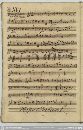 16. Anonymus, Contredanses, D-Dur