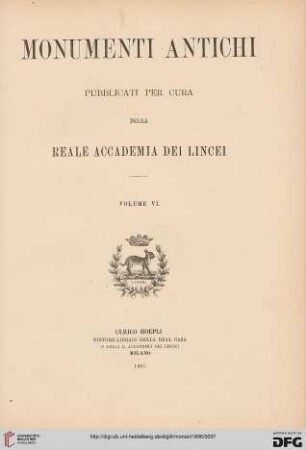 6: Monumenti antichi
