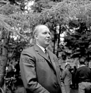CDU: Bürgerpark: Naturtheater: Kundgebung zur Bundestagswahl am 19. September 1965: CDU-Bundestagskandidat Olaf von Wrangel: 11. August 1965
