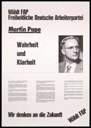 FAP, Landtagswahl 1984