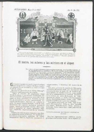 El teatro, los actores y las actrices en el Japón : La vida y el arte abundan extraordinariamente en el pueblo japones, á la vez meditativo y veleidoso