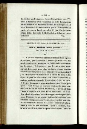 Théorie du calcul élementaire.