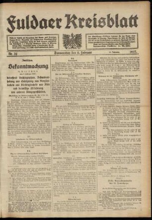 Ausgabe vom Donnerstag, den 08. Februar 1917.