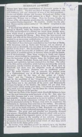 THE ILLUSTRATED LONDON NEWS. HUMBOLDT AT HOME. Oct. 18, 1856.