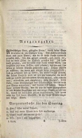 Erbauungsbuch für katholische Christen auf alle Tage des Kirchenjahrs. 1, Wintertheil, vom ersten Sonntage im Advent bis zum Samstage nach Quinquagesima