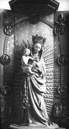 Danzig / Gdansk, Marienkirche, ehem. Reinholdskapelle, Madonna im Holzschrein; Danziger Meister