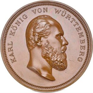 Preismedaille der Landesgewerbeausstellung in Stuttgart 1881