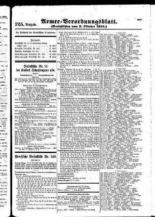 725. Ausgabe. Samstag, 9. Oktober 1915