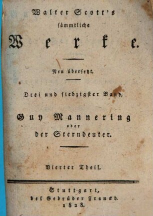 Guy Mannering oder der Sterndeuter, 4