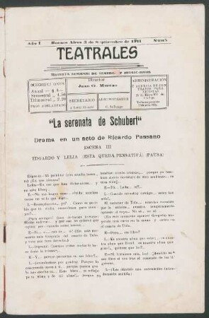 "La serenata de Schubert" : drama en un acto de Ricardo Passano - Escena III